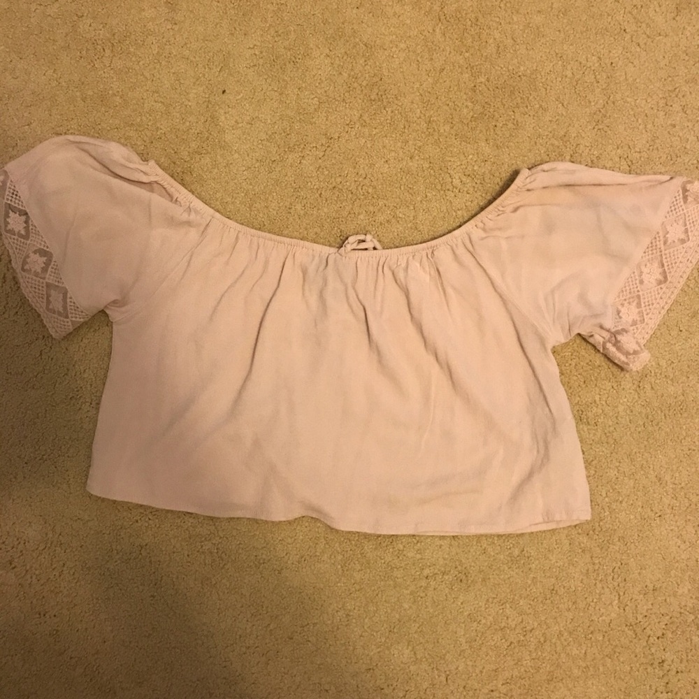 Pink crop top